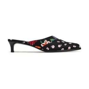 3.1 Philip Lim Agatha Black Floral Textile Mules - $425- 35/5